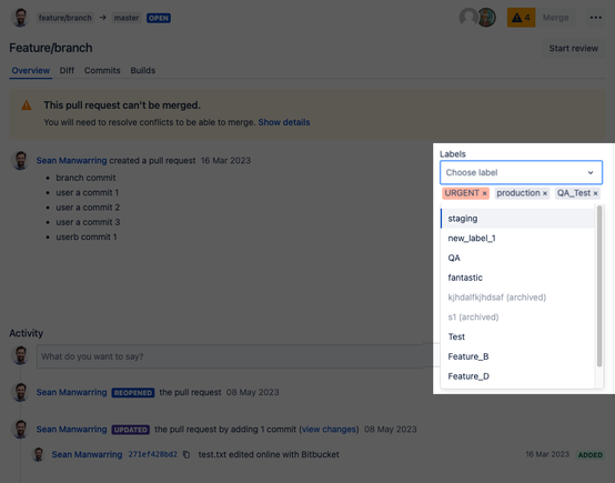 Labels in Pull Request.png