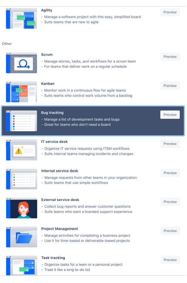 jira some of the template options.png