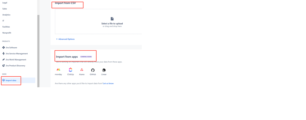 Jira software -import data.png