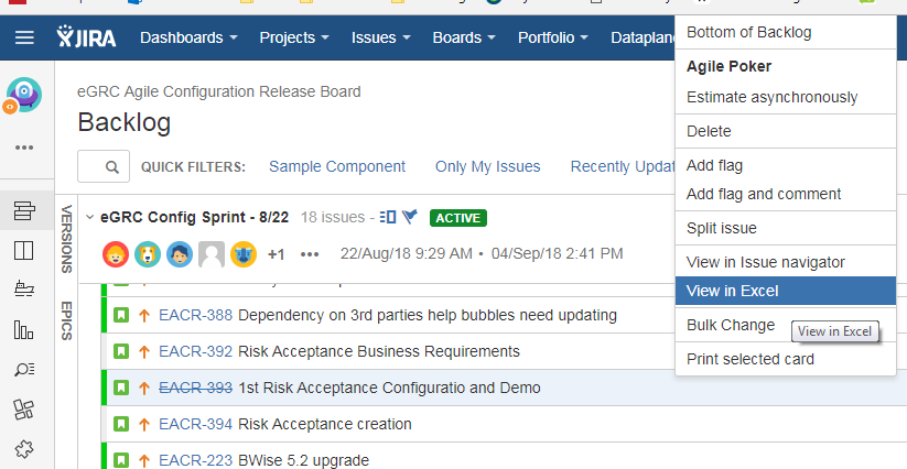 Excel Export in Project backlog.png