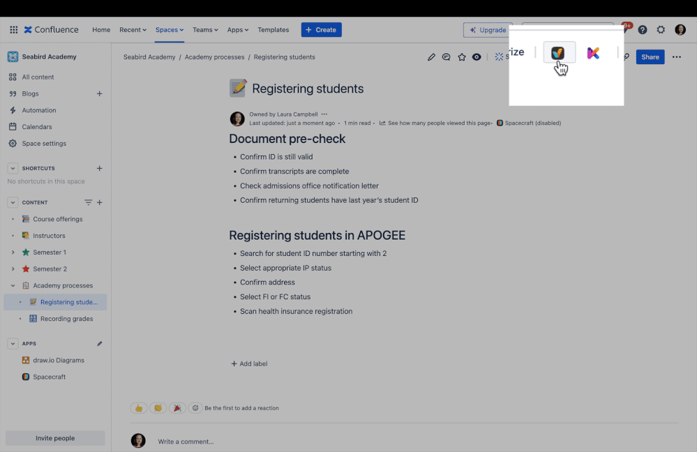 Use AI to generate Checklist from Confluence page.gif