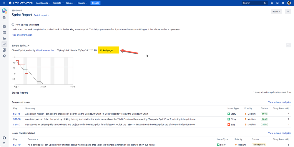Sprint Report Linked Pages.png