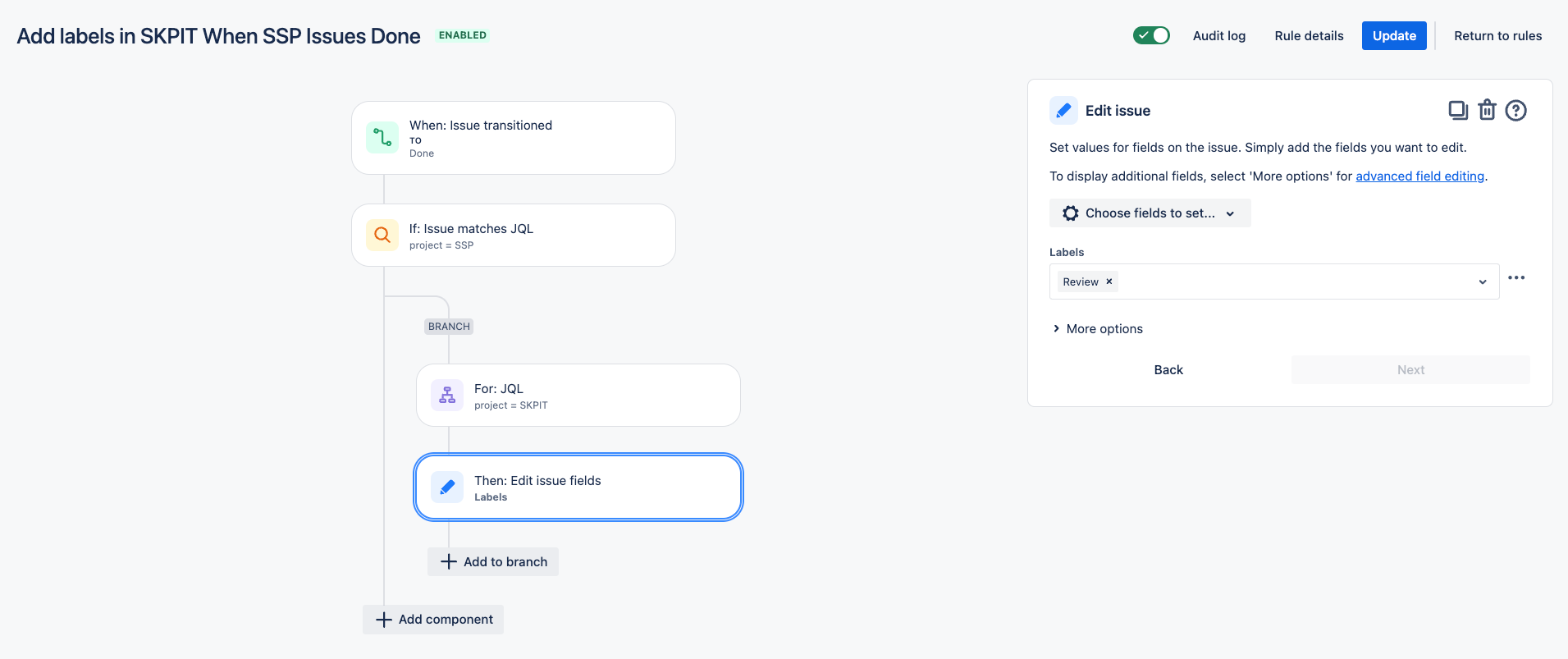 Solved: [Automation] Update specific fields on a specific ...