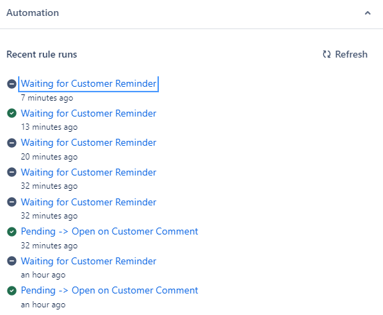 Setting up an Automation to send a reminder email ...