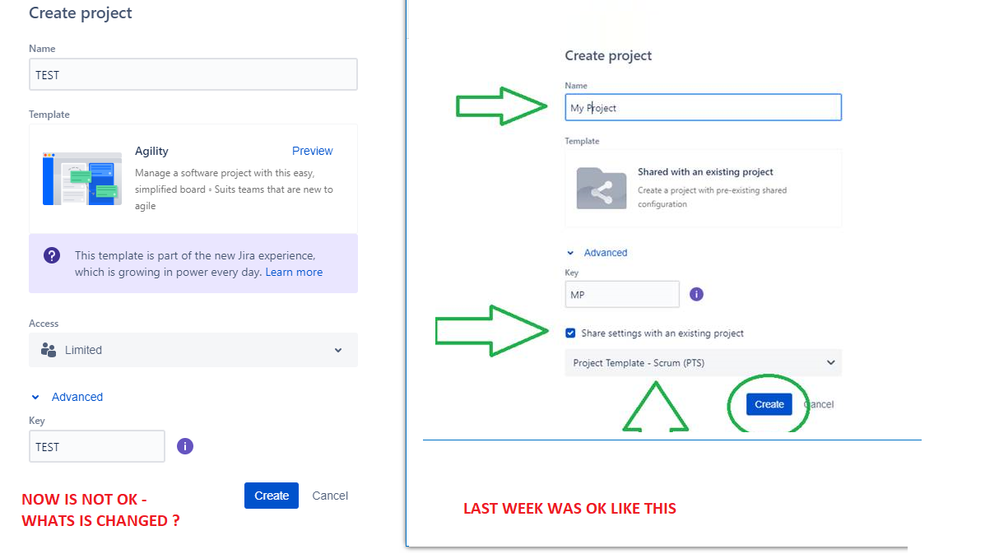 Share settings with an existing project is not longer available.png