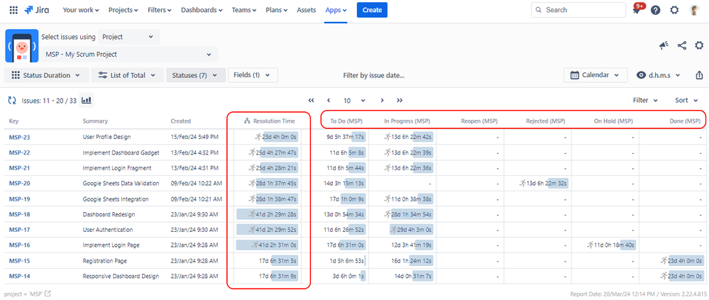 Status Duration Report With Resolution Time.png