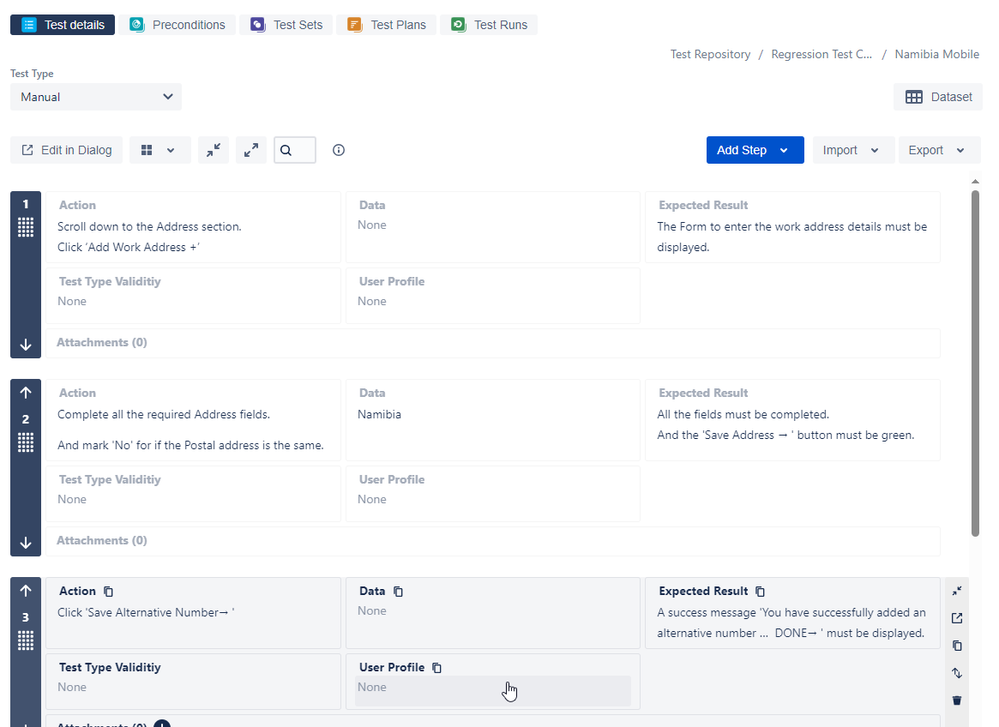 Xray NOD203 Steps test details not updated.png