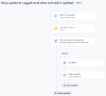 Rule to update the Story work log from a sub-task update.jpg