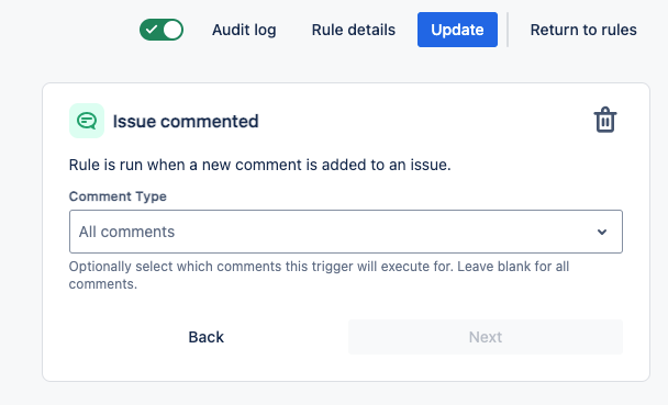 Rule is run when a new comment is added to an issue.png