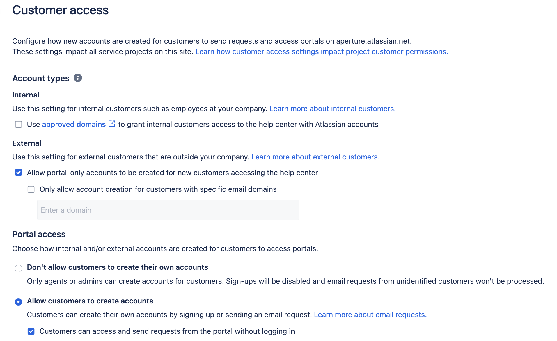 Jira Service Management - Forbidden(403) for custo...