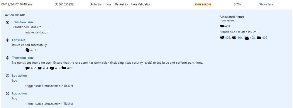 Auto transition story and Sub-tasks added log action run.JPG