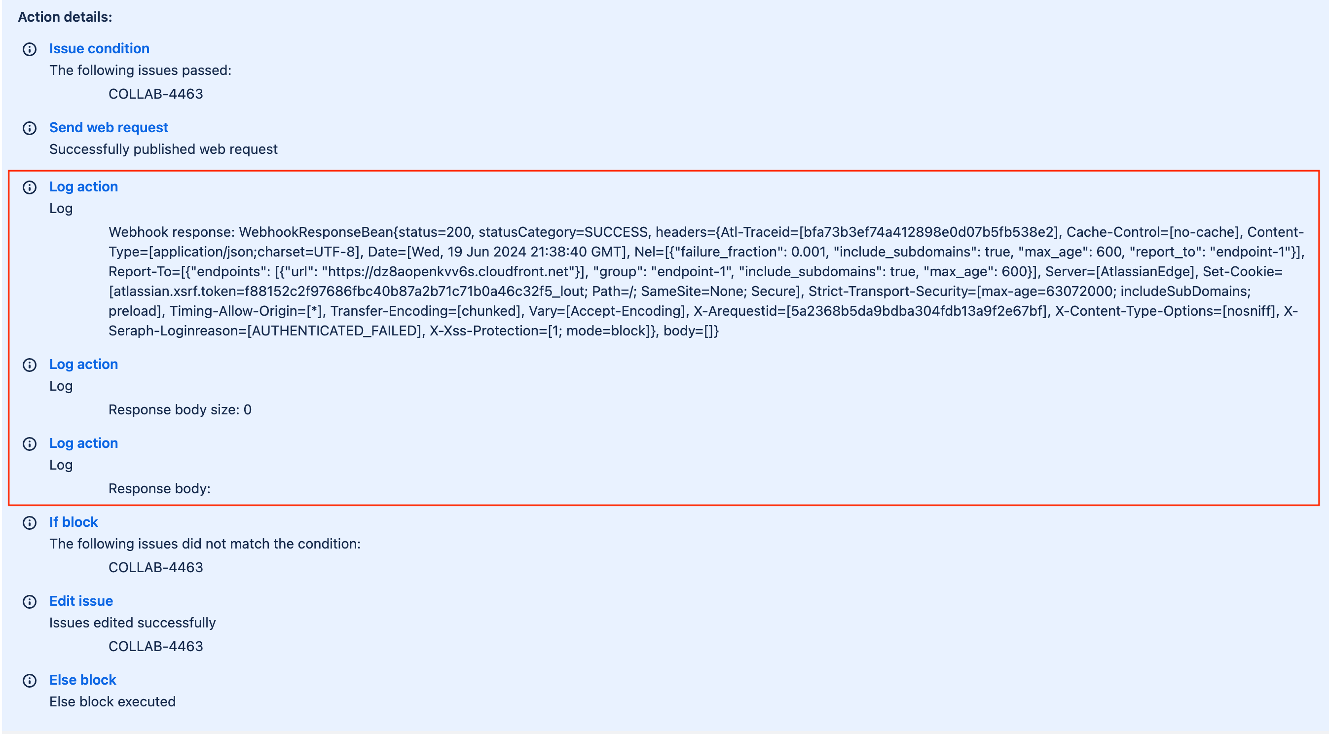 Automation - API request not returning accountID