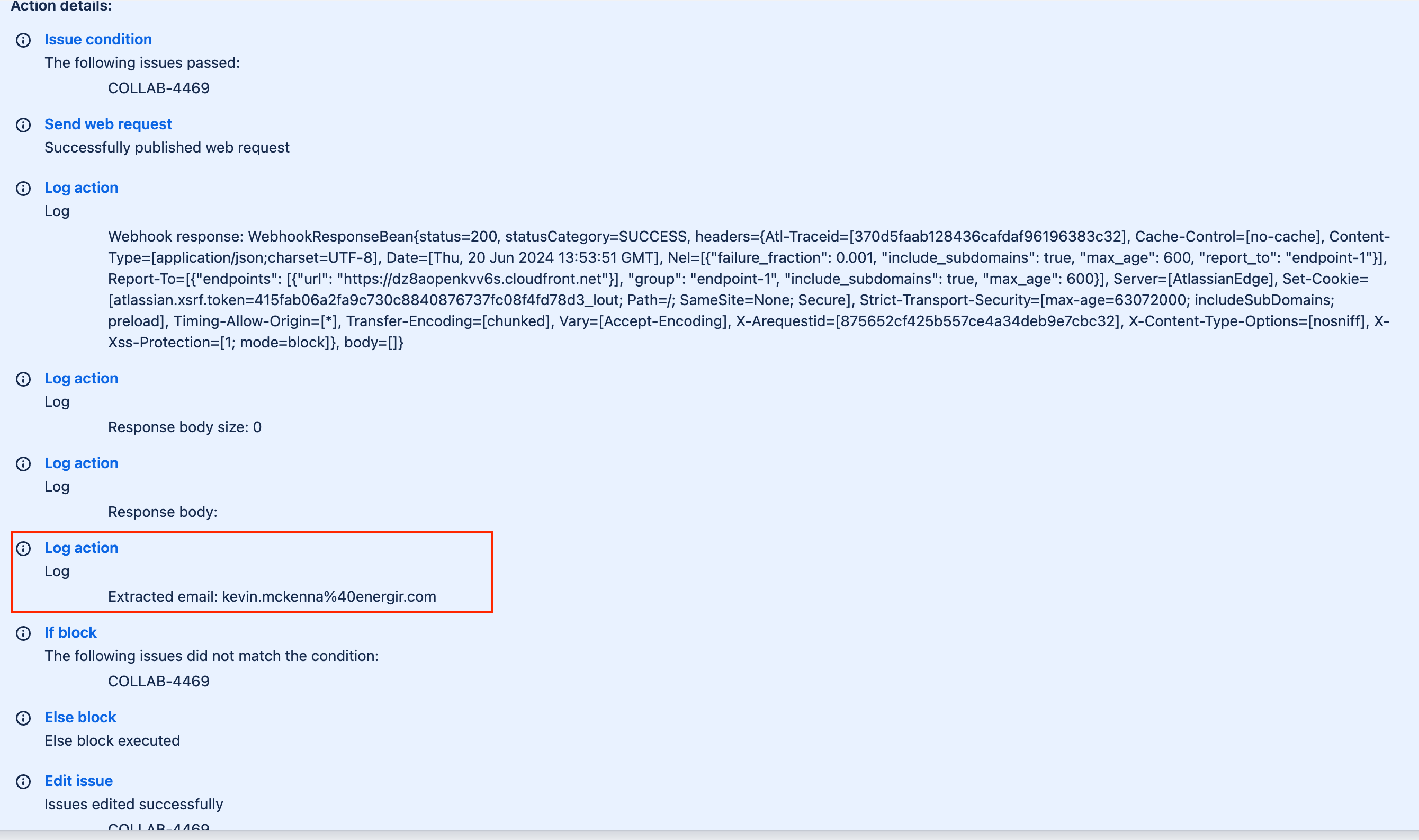 Automation - API request not returning accountID