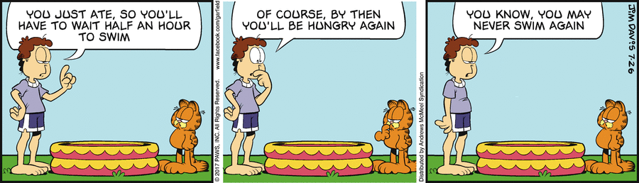 Garfield - Swim.gif