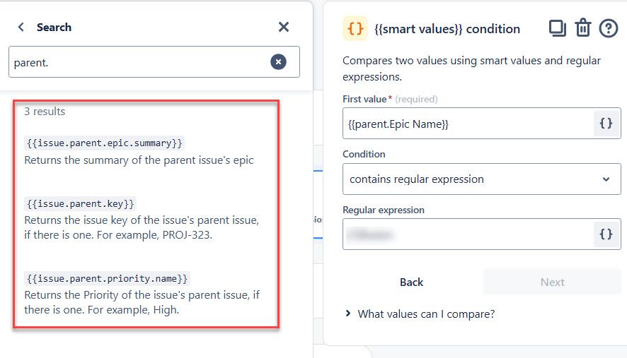 jira automation parent.epic name not an option.jpg