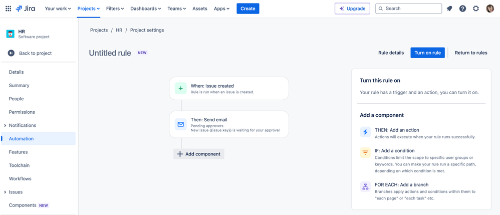 1_creating auto-responses for customer inquiries in JSM.png