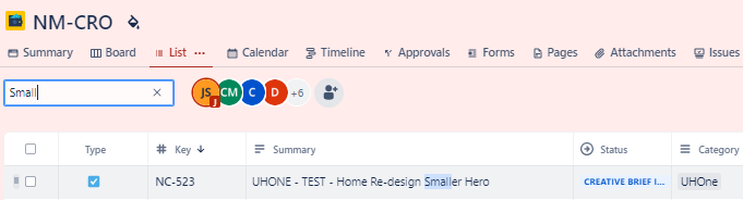 Issue available in project list.png