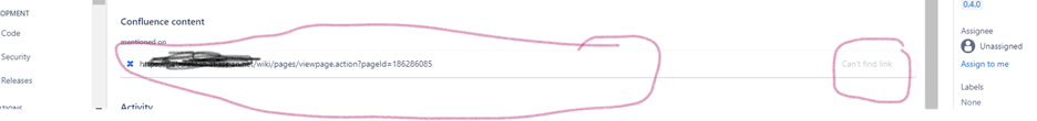 Jira pointing to older delete confluence URL can not find link.png
