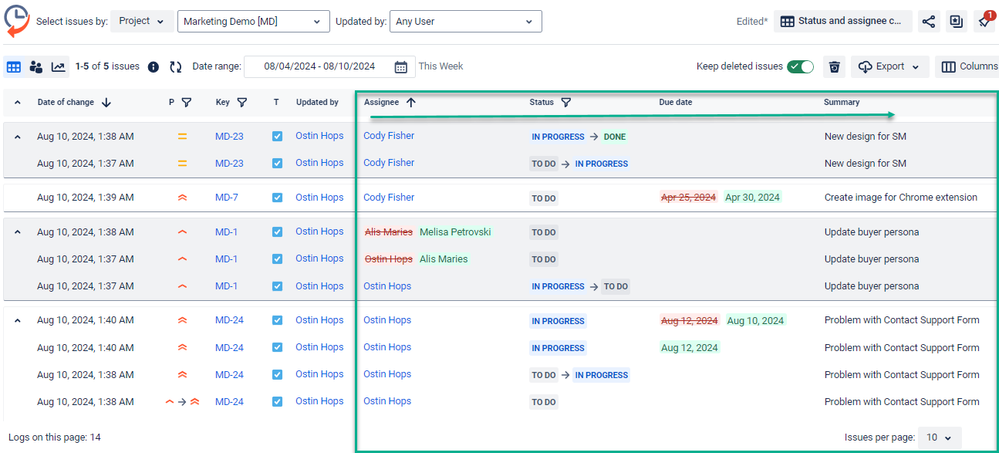 report of changes jira.png