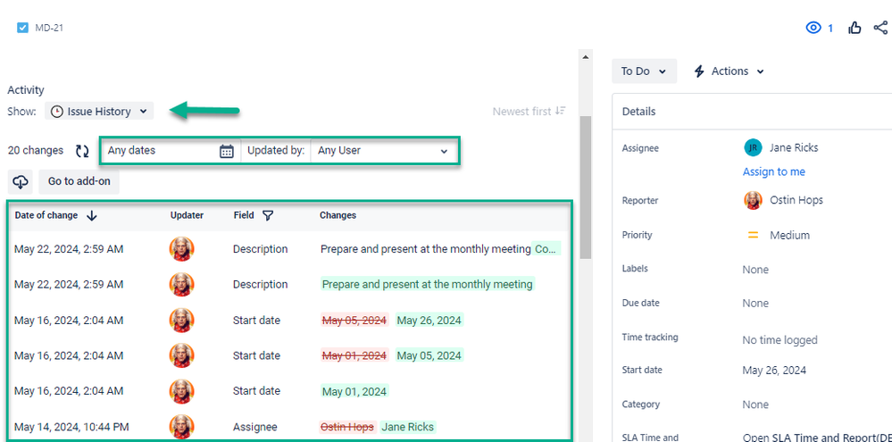 history of single issue jira.png