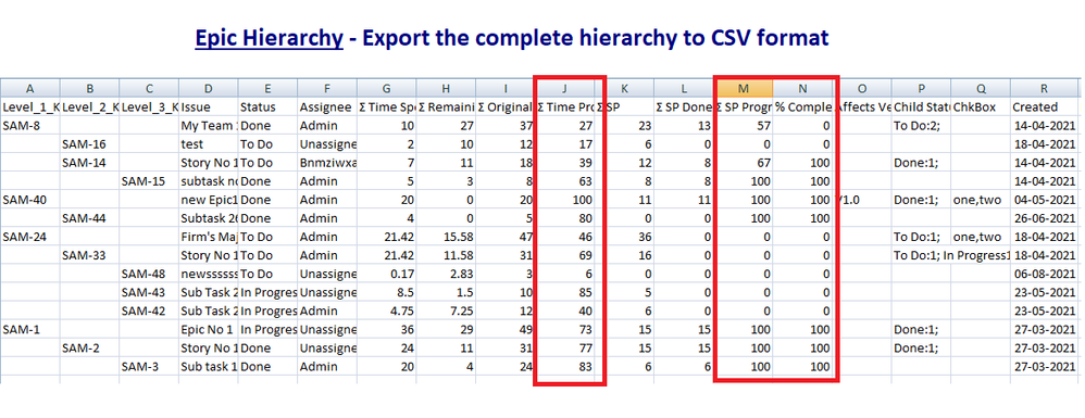 Epic Hierarchy - CSV Export - progress pecent.png
