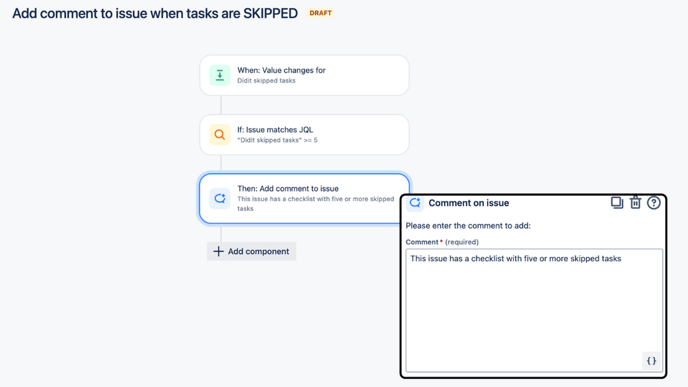 Add a comment to the issue when tasks are skipped.png