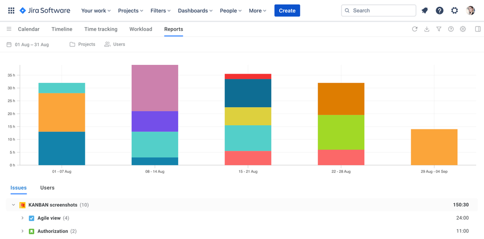 Build reports in Jira.png