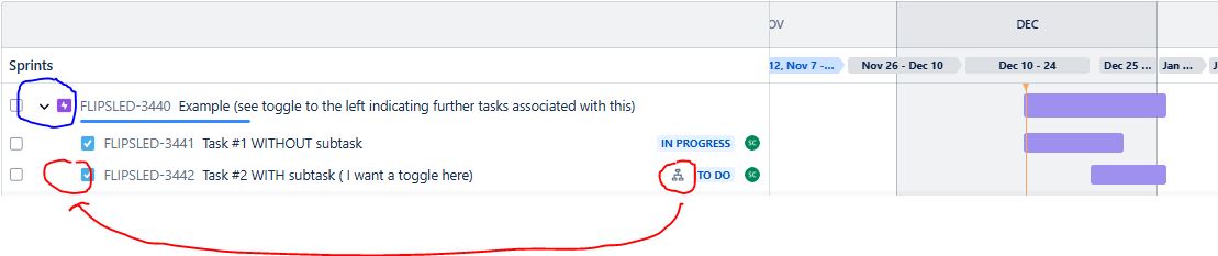 Solved: Getting Subtasks to Display on Timeline