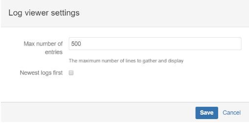 easily search logs to view script errors and limit the number of log entries.JPG