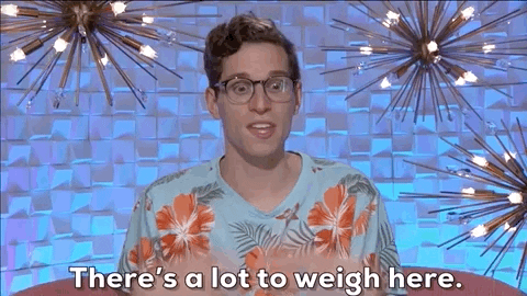 Options Weigh GIF by Big Brother.gif