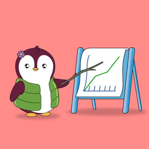 Explain Pump It GIF by Pudgy Penguins.gif