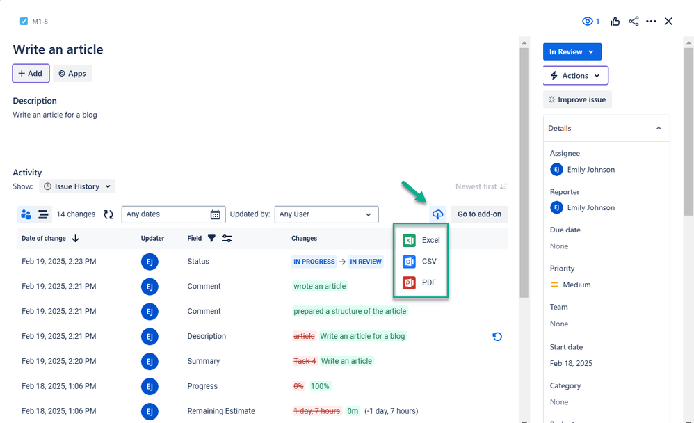 export issue history to csv.png