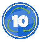 10 for Change Badge.png