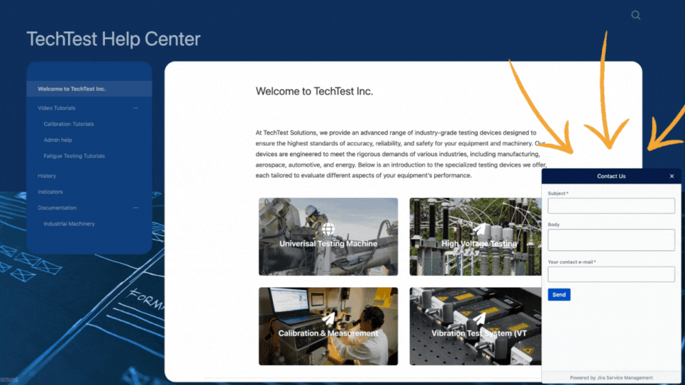 Confluence Help Center with Spacecraft.gif