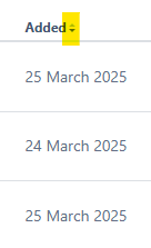 Descending Added Sort.png