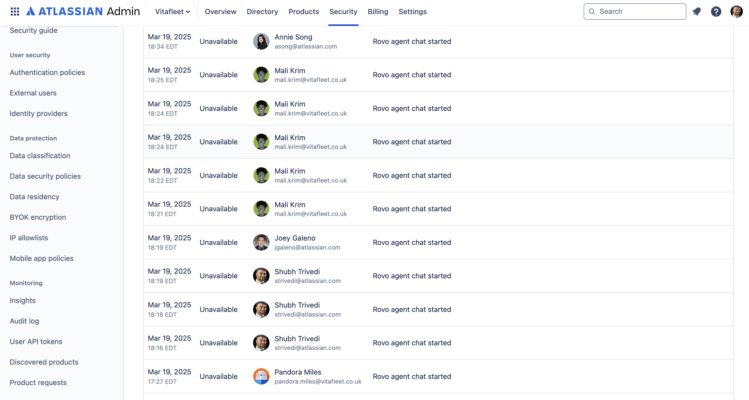 Rovo activities are now live in the Audit log