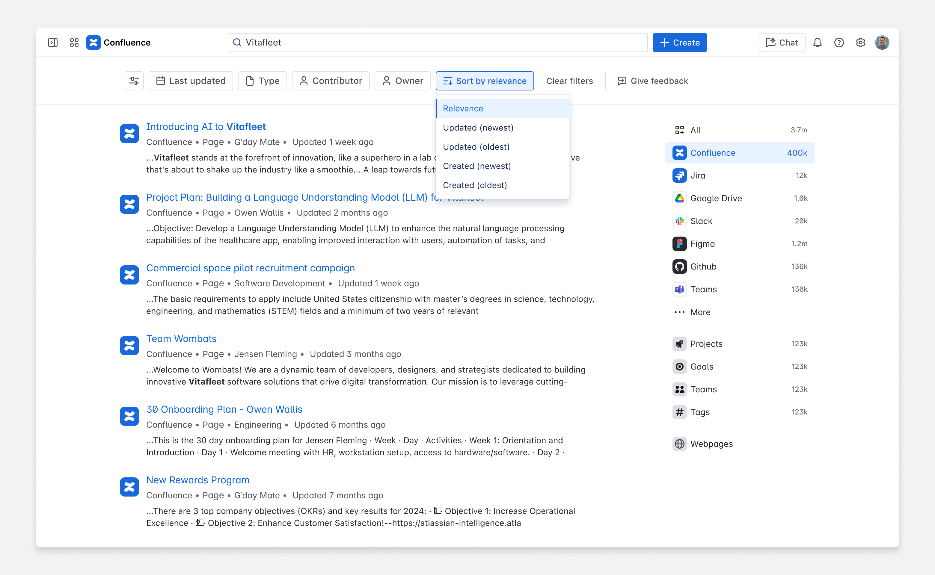 Introducing Rovo Search for Confluence customers