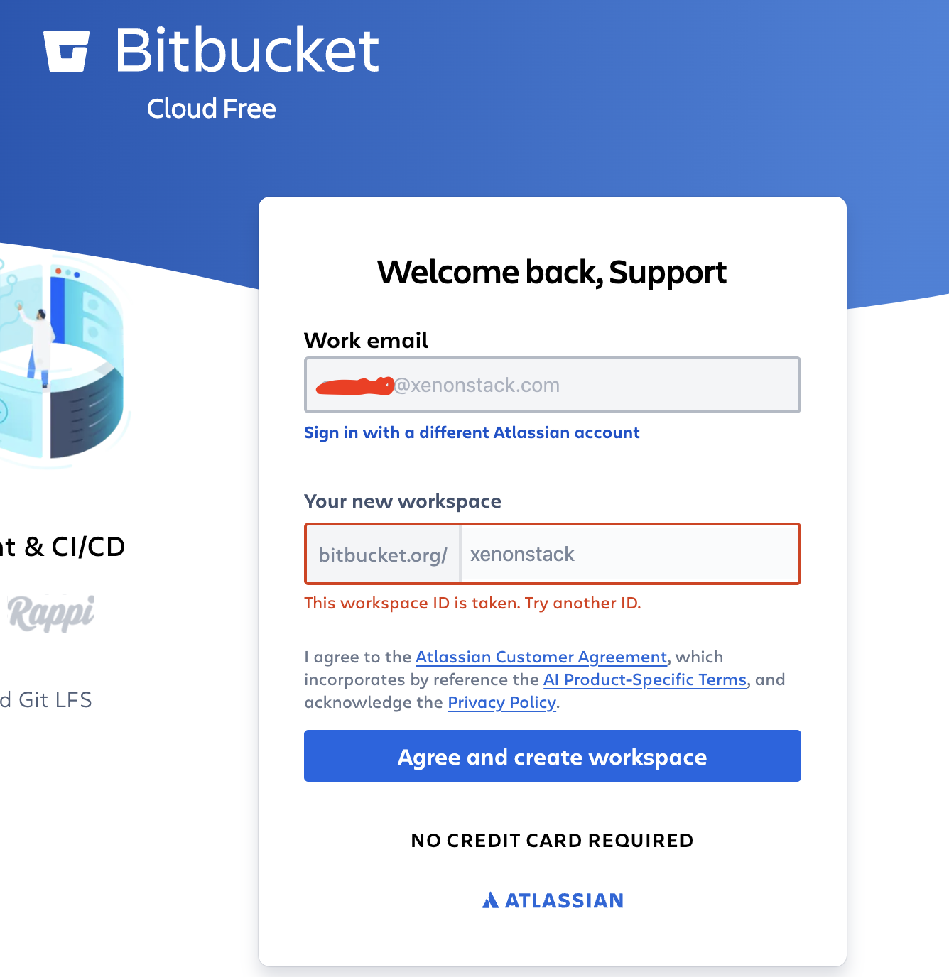 Unable To Create Workspace