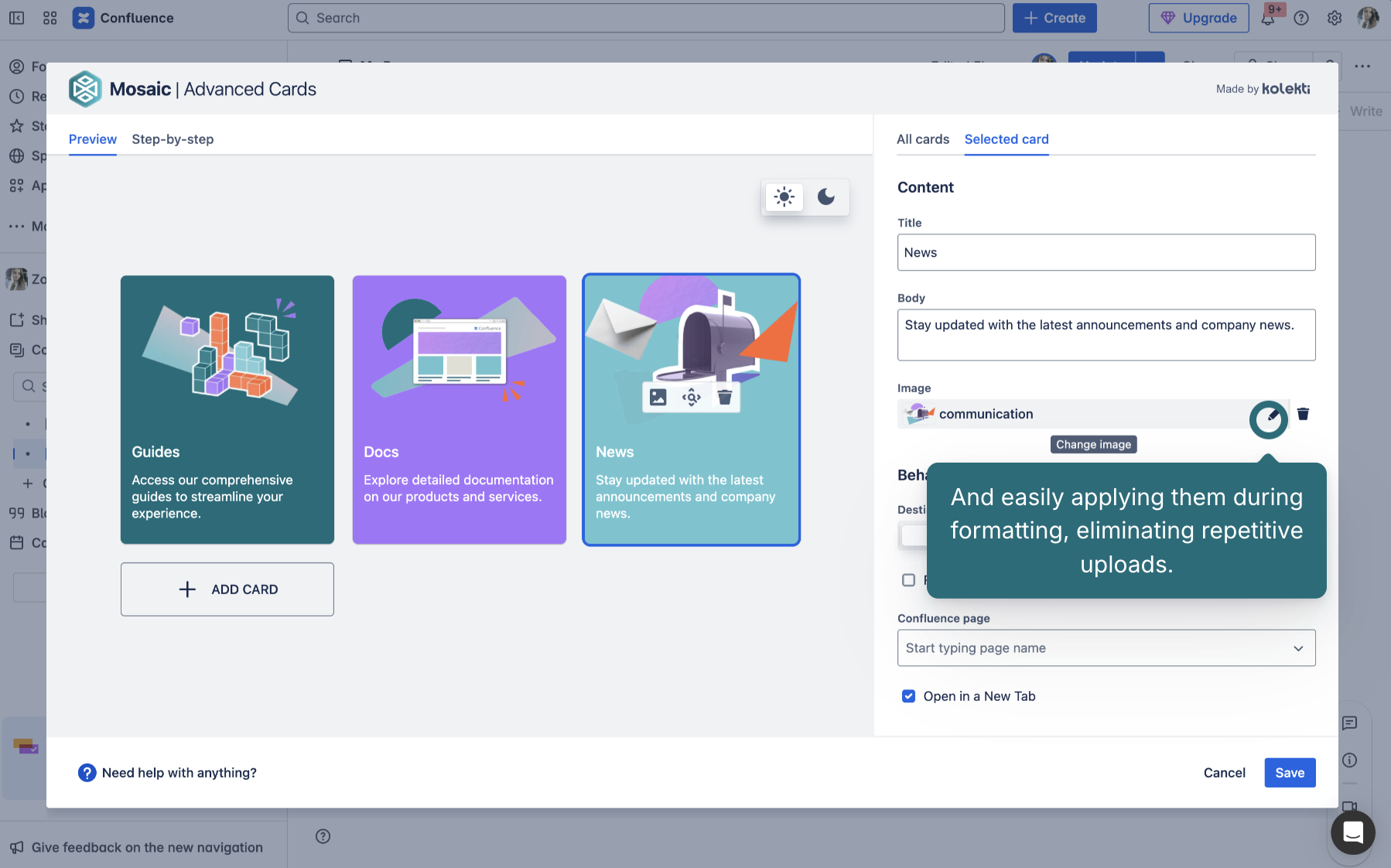 How do I add CSS to a SINGLE Space within confluen...