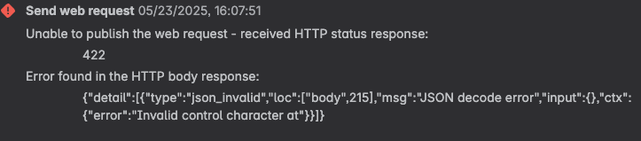 422 Error Code from 2 lines of text.png