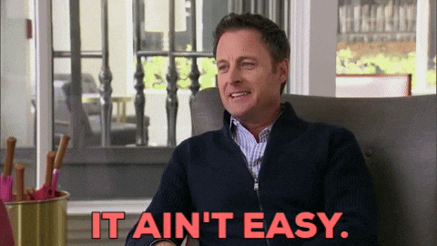 It Aint Easy Chris Harrison GIF by The Bachelorette.gif