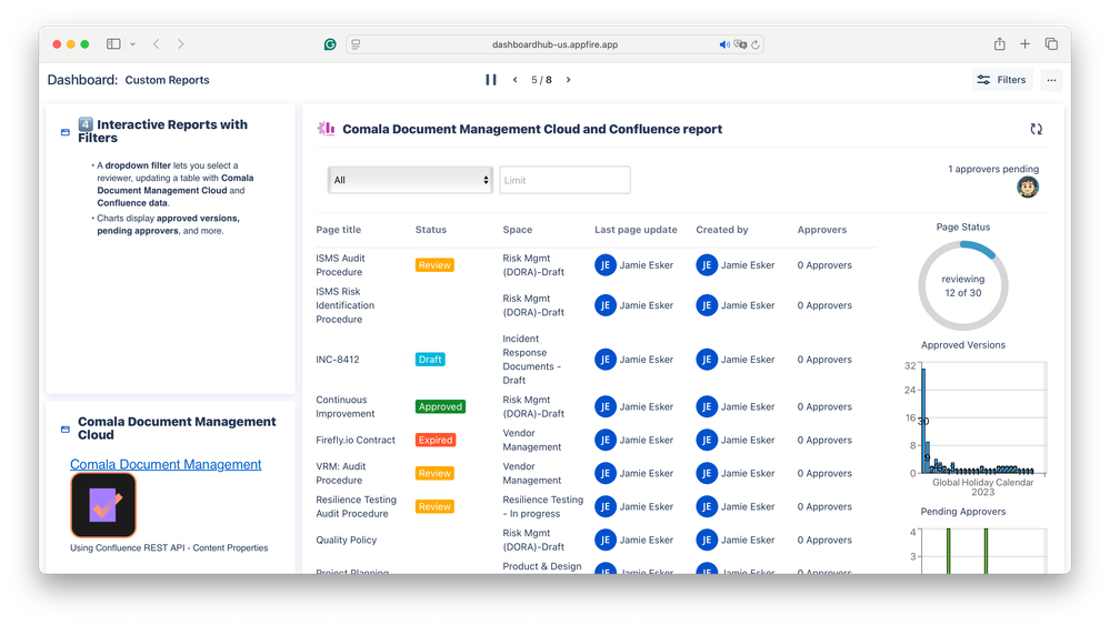 custom reports - pages and status example.png