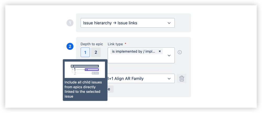 4. Issue hierarchies built on Issue links and Epics.png