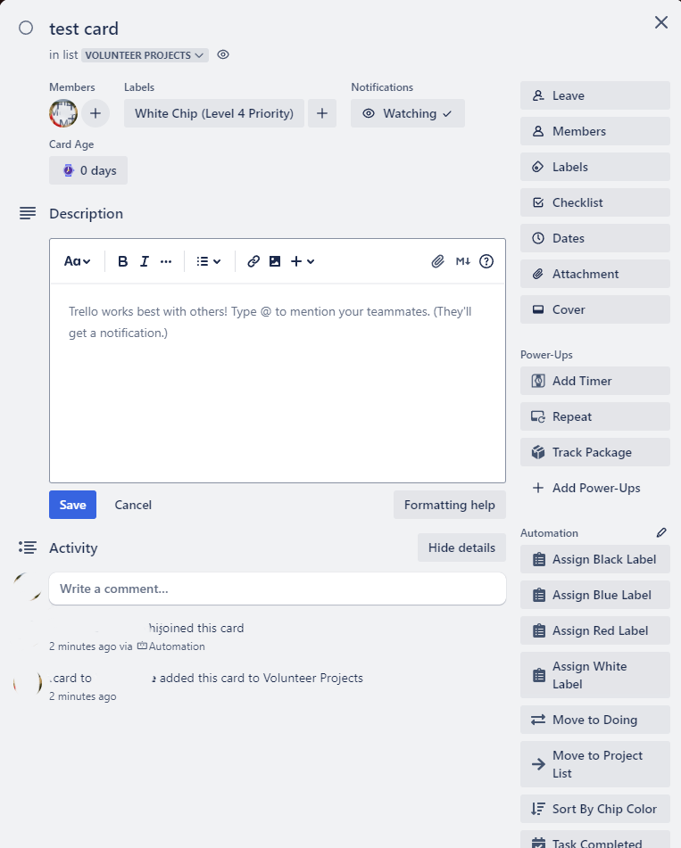 Trellov2.15.7-922-ExitBETAMode-Windows11DesktopApp-CardAutomationsAndPowerUpsAndActionsShowing.png
