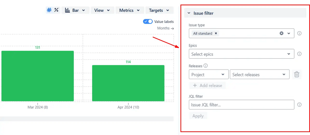 Issue filtering and sprint configuration.png