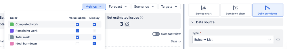 Metric visibility configuration - sprint_daily.png