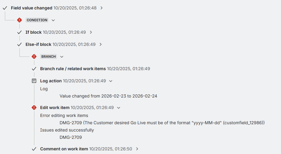 Solved: Automation - date format error when using logged d...