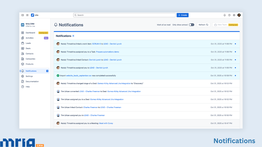 Notifications - Mria CRM.png