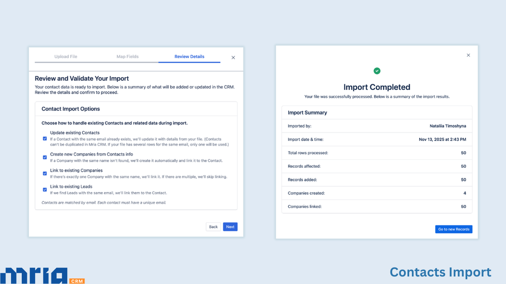 Import Contacts in Mria CRM for Jira - Review & Validate Import.png
