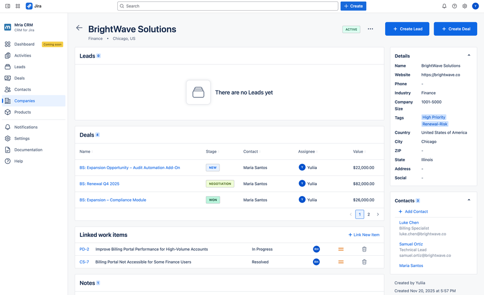 Company profile in Mria CRM.png